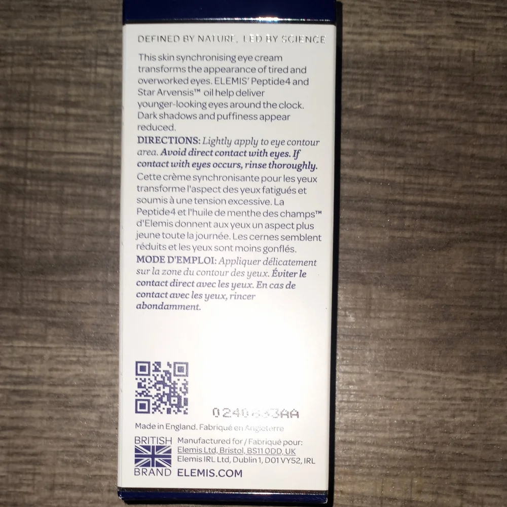 ELEMIS Peptide⁴ Eye Recovery Cream Full size new in box anti-aging - Picture 3 of 5